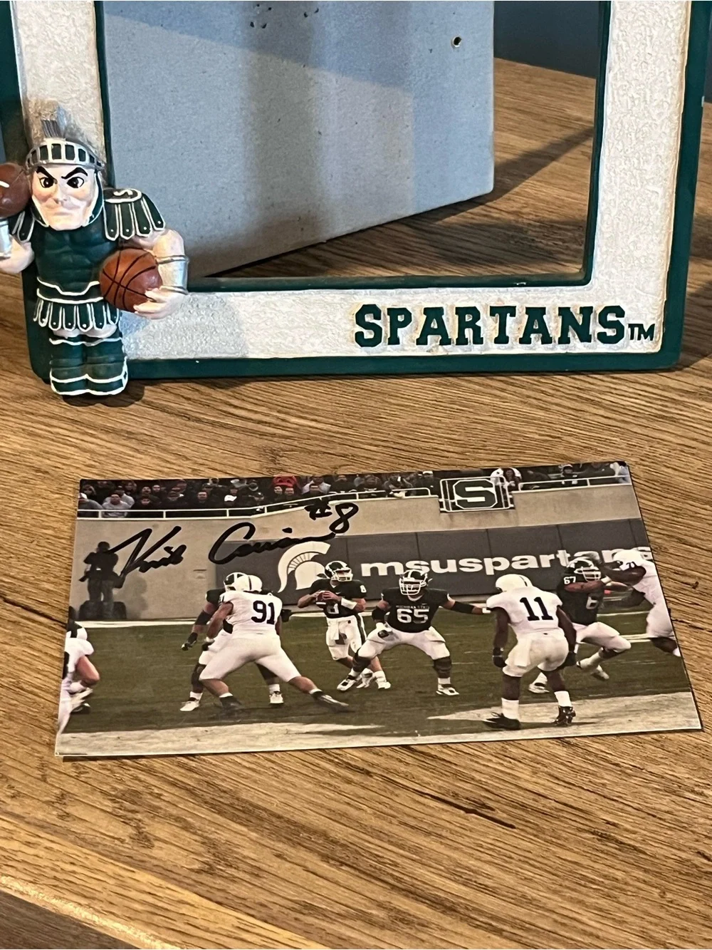 Michigan State Spartans Kirk Cousins #8 Signed Photo MSU Football Frame